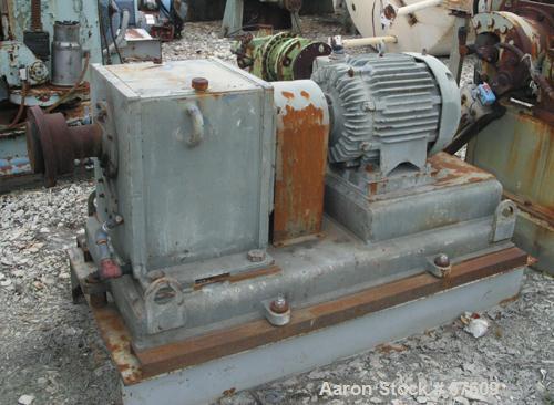 USED: Teledyne double arm mixer, 100 gallon working (150 total), carbon steel, jacketed bowl, 39-1/4" front to back x 36" le...