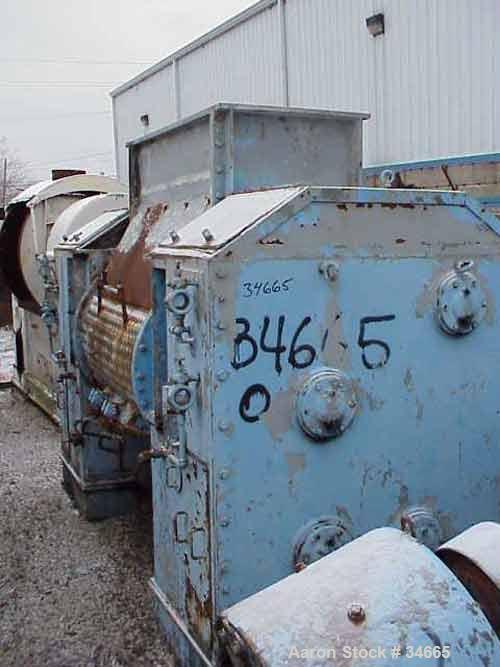 USED: Readco 350/425 split level double arm mixer. Stainless steel contact parts. Sigma over lapping blades. Geared both ends. 33" bladediameter x 58-1/2" long. Bowl opening is 25-1/2" F-B x 58-1/2" ...