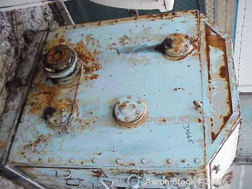 USED: Readco 350/425 split level double arm mixer. Stainless steel contact parts. Sigma over lapping blades. Geared both ends. 33" bladediameter x 58-1/2" long. Bowl opening is 25-1/2" F-B x 58-1/2" ...