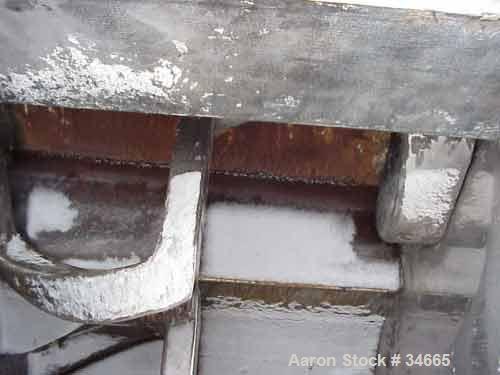 USED: Readco 350/425 split level double arm mixer. Stainless steel contact parts. Sigma over lapping blades. Geared both ends. 33" bladediameter x 58-1/2" long. Bowl opening is 25-1/2" F-B x 58-1/2" ...