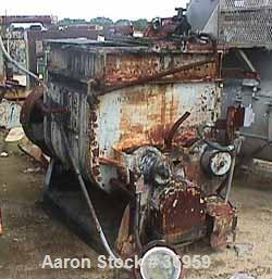 Used Carbon Steel Readco Double Arm Mixer, Approximately 150 Gallon