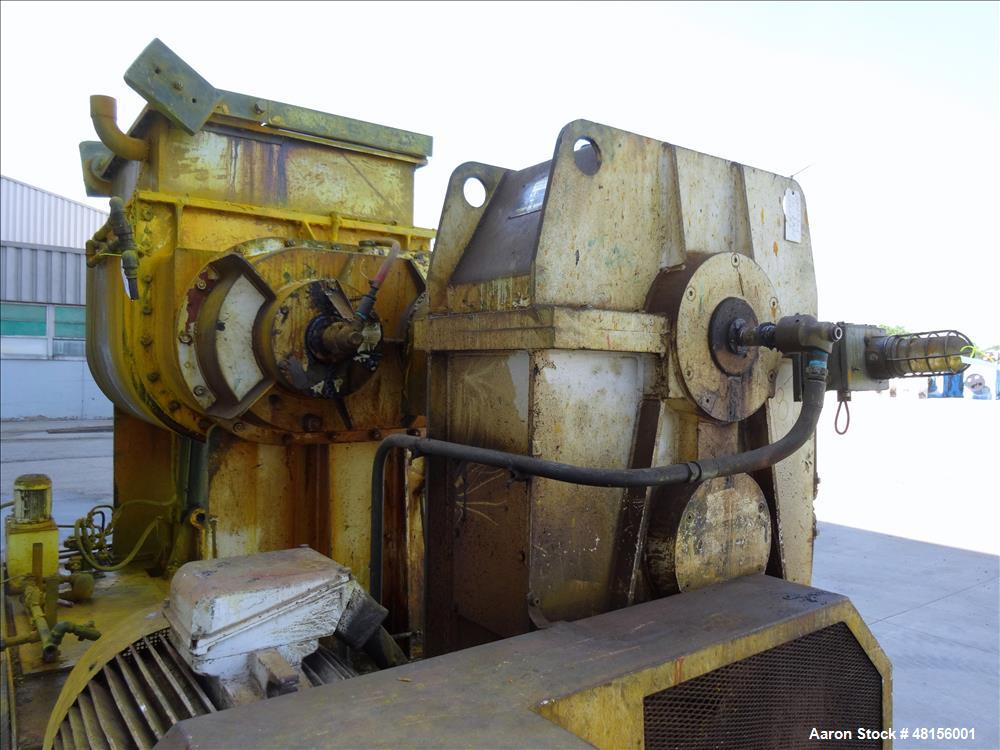 Used Malaxeurs Overlapping Double Arm Mixer, Approximate 250 Gallon.