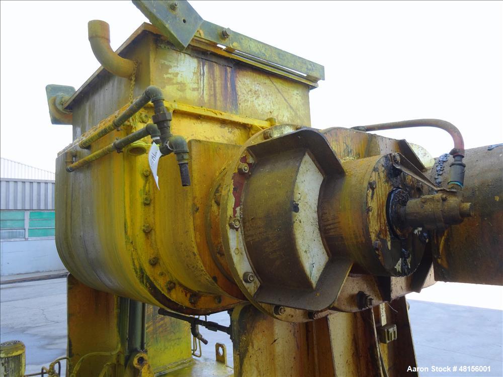 Used Malaxeurs Overlapping Double Arm Mixer, Approximate 250 Gallon.
