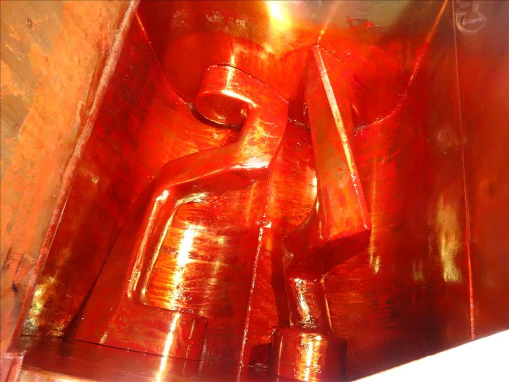 Used Malaxeurs Overlapping Double Arm Mixer, Approximate 250 Gallon.