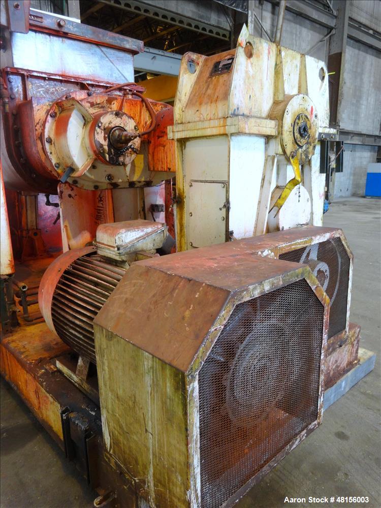 Used Malaxeurs Overlapping Double Arm Mixer, Approximate 250 Gallon.