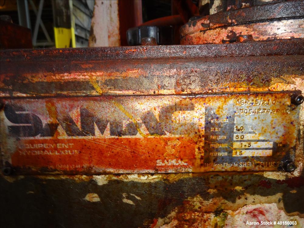 Used Malaxeurs Overlapping Double Arm Mixer, Approximate 250 Gallon.