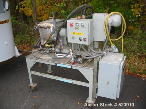 USED: Readco sigma blade mixer, 6 quart Labmixer. Heavy duty, 6 quartworking capacity, 9 quart total capacity, stainless steel constructionoverlapping sigma blades, jacketed, vacuum cover, hand tilt,...