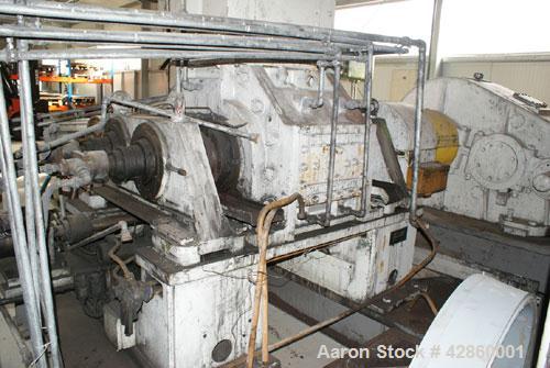 Used Shaw Rubber Kneader, type K2A Mark 3 Intermix double arm mixer. Sturdigear drive. Includes stamps, control panels, operation platform. Working capacity 7.1 gallons (27 liters), total capacity 13...
