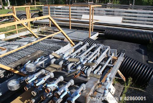Used Shaw Rubber Kneader, type K2A Mark 3 Intermix double arm mixer. Sturdigear drive. Includes stamps, control panels, operation platform. Working capacity 7.1 gallons (27 liters), total capacity 13...