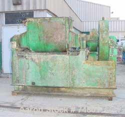 USED:Southern Ohio Fabricators double arm mixer, 100 gallon workingcapacity, carbon steel. Jacketed bowl 40" front to back x 38" left toright x approx 26" deep, rated 60 psi (no ASME stamp). Tangenti...