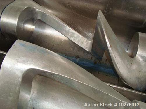 Used Strommen Double Arm Mixer, type Universal mixer. Stainless steel on product contact parts, 132 gallon (500 liter) working, total capacity 169 gallon (640 liter). 35.88" x 35.88" x 29.64" deep (9...