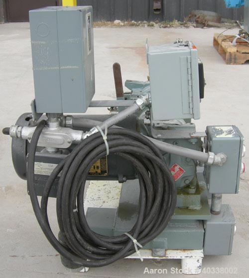 Used Teledyne Readco lab size double arm mixer, size 1 qt (.25 gallon), 316 stainless steel. Carbon steel jacketed bowl, 9 1/8" left to right x 5 13/16" front to back x 4 3/4" deep, rated 150 psi at ...