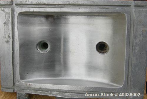 Used Teledyne Readco lab size double arm mixer, size 1 qt (.25 gallon), 316 stainless steel. Carbon steel jacketed bowl, 9 1/8" left to right x 5 13/16" front to back x 4 3/4" deep, rated 150 psi at ...
