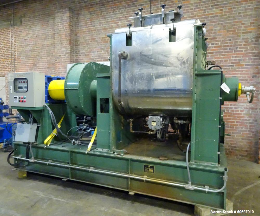 Used Toshin Co. Double Arm Mixer, Model TKB1600-100, Approximately 1600 Liter