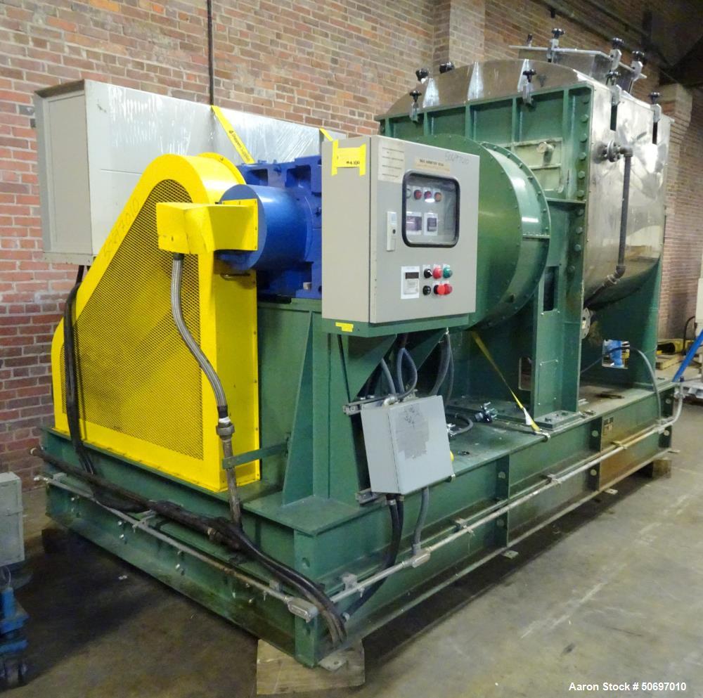 Used Toshin Co. Double Arm Mixer, Model TKB1600-100, Approximately 1600 Liter