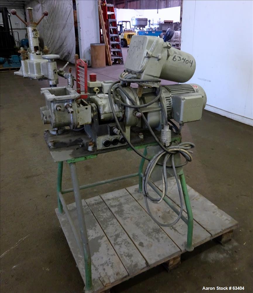Used: Stainless Steel Werner & Pfleiderer lab size double arm mixer, type LDUK0.