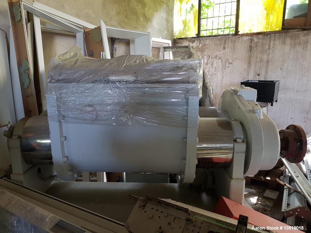 Used Werner & Pfleiderer Double Arm "Z Blade" Mixer, Model UK 315 KSL. Stainless Steel on product contact parts. Total capacity 83.3 gallon (315 liter), Working capacity 79.3 gallon (300 liter). Stea...
