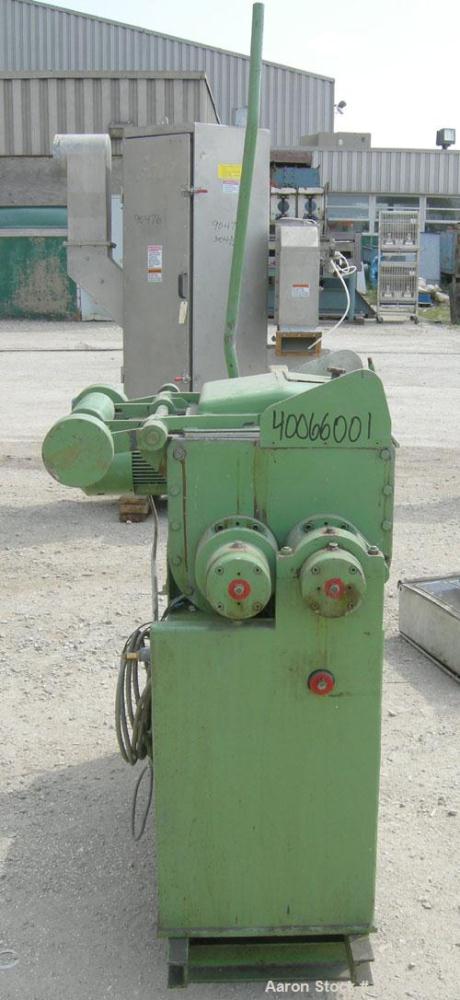 Used Werner & Pfleiderer Lab Size Double Arm Mixer, Model UK20-K2, 5.3 Gallon (20 liter) Working Capacity, 304 Stainless Steel Construction.  Carbon steel jacketed bowl 13 1/4" front to back x 11 3/4...