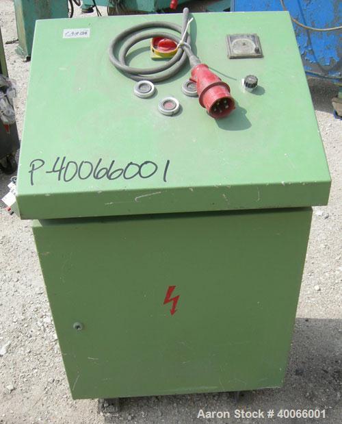 Used Werner & Pfleiderer Lab Size Double Arm Mixer, Model UK20-K2, 5.3 Gallon (20 liter) Working Capacity, 304 Stainless Steel Construction.  Carbon steel jacketed bowl 13 1/4" front to back x 11 3/4...