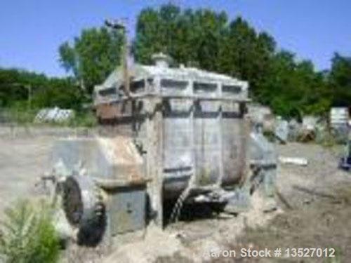 Used W & P 500 gallon, 316 stainless steel, double arm cored sigma blade mixer, tangential blades. Jacketed bowl and end plates rated 90 psi max @ 164 deg C (327 deg F). Bowl measures 67" left to rig...