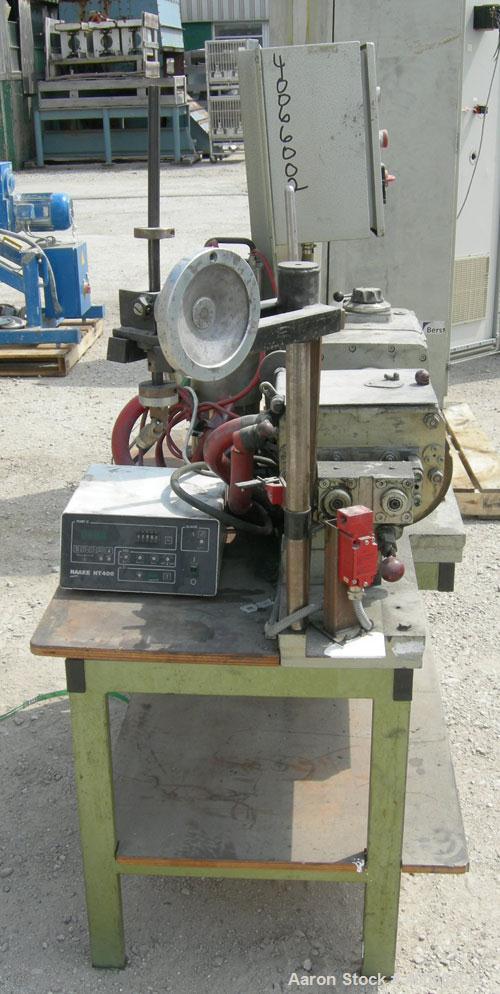 Used Stainless Steel Werner & Pfleiderer Lab Size Double Arm Mixer, 0.53 gallon (2 liter) working capacity