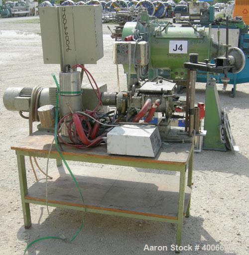 Used Stainless Steel Werner & Pfleiderer Lab Size Double Arm Mixer, 0.53 gallon (2 liter) working capacity