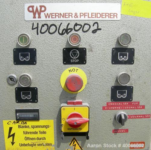 Used Stainless Steel Werner & Pfleiderer Lab Size Double Arm Mixer, 0.53 gallon (2 liter) working capacity