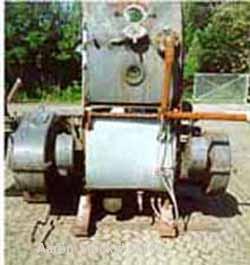 USED:Werner & Pfleiderer double arm mixer (lowboy type), type UK15-VIIINH-E3 "vacuum". Carbon steel. Total capacity 530 liter (140 gal).Working 450 liter (120 gal). Jacketed 6ATU (88 psi). Bowl 33" L...