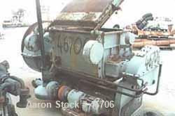 USED: Werner and Pfleiderer double arm mixer, type uk14 1/2-v1-e3. 395 liter (104 gal) total. 315 liter (83 gal) working capacity. Carbon steel. Jacketed. 6atu (88 psi). Bowl 31" f-b x 33" l-r x 26" ...