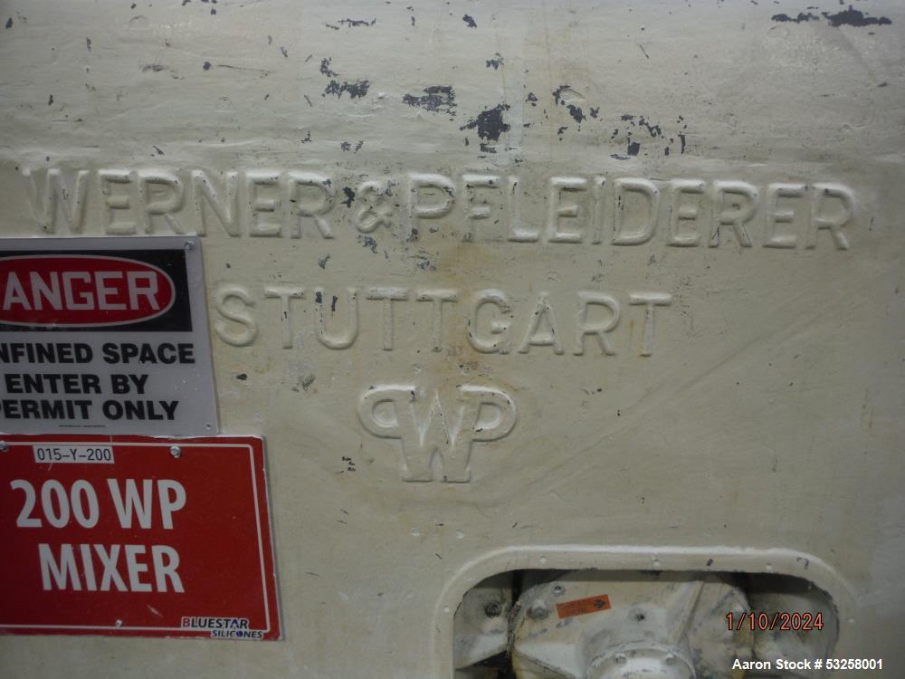Werner and Pfleiderer / W & P 200 Gallon Double Arm Sigma Blade Mixer