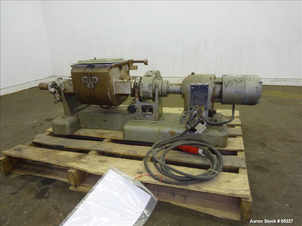 Used Werner & Pfleiderer Double Arm Mixer, 316 Stainless Steel Construction, 2.