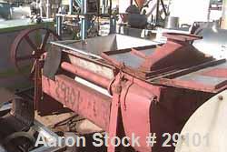 USED: Worsam Vickers double arm mixer. 304 stainless steel. 150 gallon, sanitary, dairy machine. Non-jacketed bowl 43"L-R x 39" F-B x 29"DP. Sigma blades tangential. Roller bearings. Packing glands. ...
