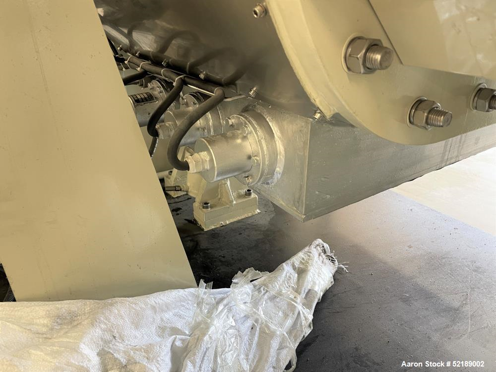 Used Loynds Double Arm Mixer, Model ZBM, Stainless Steel Contact Areas. Approximate 50 gallon working capacity. Jacketed bowl approximate 27.75" left to right x 33-1/8" front to back x 17-3/4" deep w...