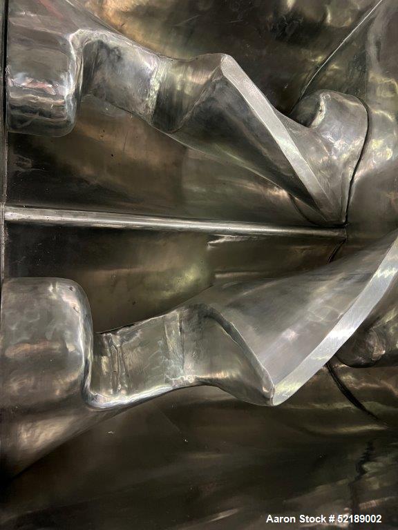 Used Loynds Double Arm Mixer, Model ZBM, Stainless Steel Contact Areas. Approximate 50 gallon working capacity. Jacketed bowl approximate 27.75" left to right x 33-1/8" front to back x 17-3/4" deep w...