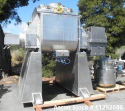 Used- Aaron Process Vacuum Dryer with Cored Shafts and Jacketed Trough