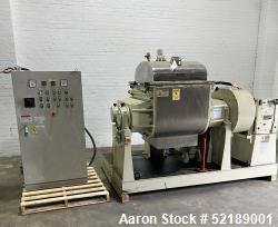 Used- Loynds Double Arm Mixer, Model ZBM, Stainless Steel Contact Areas. Approximate 50 gallon working capacity. Jacketed bo...