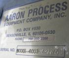 Used Aaron Process Equipment Lab Size Double Arm Mixer, 1/4 gallon working capacity, T304 stainless steel.Jacketed bowl 4