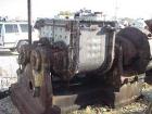 USED:Baker Perkins 100 gal double arm mixer. Stainless steel.Jacketed bowl and ends (est 80 psi). Bowl 28