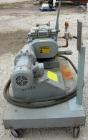 USED: Baker Perkins lab size double arm mixer, 2.25 gallon capacity, 316 stainless steel. Carbon steel jacketed bowl 10