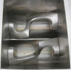USED: Baker Perkins lab size double arm mixer, 2.25 gallon capacity, 316 stainless steel. Carbon steel jacketed bowl 10