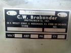 Used Brabender Laboratory Mixer System. Drive system Type DR-2072, 7.5hp DC motor with controller, Haake mixing head, (6) eurotherm controllers. Serial# 0123/PE.
