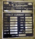 Used C.W. Brabender Plasti-Corder Mixing System