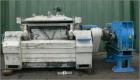 Used Guittard Double Arm Mixer, Type Polymix M-200.Material of construction is carbon steel.Total capacity 530 gallons (2000 liters), working capacity 396.8 gallons (1500 liters).Bowl size 54.6