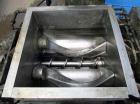 Used- JH Day 50 Gallon Dispersion Blade Mixtruder. Stainless steel, bowl measures 32