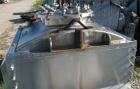 USED: Day double arm mixer, split level design, 150 gallon working, 235 total. 304 stainless steel insulated and jacketed bowl rated for vacuum 25 NC psi at 353 deg F. 36