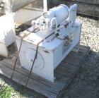 USED: Day double arm mixer, split level design, 150 gallon working, 235 total. 304 stainless steel insulated and jacketed bowl rated for vacuum 25 NC psi at 353 deg F. 36