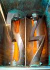 Used J.H. Day Double Arm Mixer, 50 gallon Working Capacity, Carbon Steel. Jacketed bowl 36