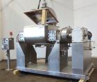 Used Littleford Day Sanitary Mogul Double Arm Mixer, Model 100.  100 Gallon working capacity (150 total), 304 stainless steel on product contact areas. Jacketed bowl 40