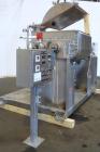 Used Littleford Day Sanitary Mogul Double Arm Mixer, Model 100.  100 Gallon working capacity (150 total), 304 stainless steel on product contact areas. Jacketed bowl 40
