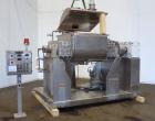 Used Littleford Day Sanitary Mogul Double Arm Mixer, Model 100.  100 Gallon working capacity (150 total), 304 stainless steel on product contact areas. Jacketed bowl 40